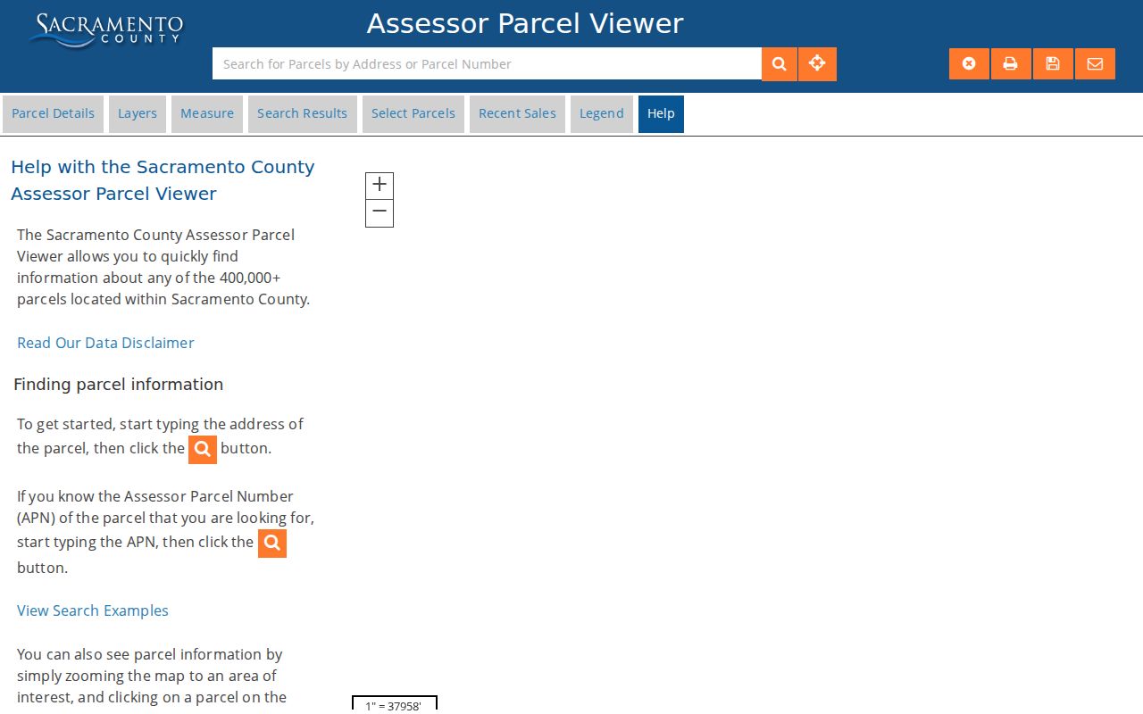 Folsom people search through Sacramento County Assessor Parcel Viewer